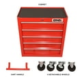 thumbnail image 7 of DNA Motoring TOOLS-00263 5-Drawer Red Plastic Top Rolling Tool Cabinet with Keyed Locking System, 7 of 7