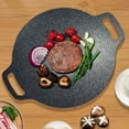 thumbnail image 3 of Multifunctional Non Stick Grill and Baking Pan Portable Griddle with Double Handle for Korean Barbecue Home Kitchen Camping Travel, 3 of 3