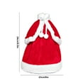 thumbnail image 4 of Fiudx Funda para Botella de Vino Navideña, Diseño de Vestido Festivo, Falda Roja Festiva, Perfecta para Botellas de Vino y Licor, Decoraciones para Fiestas, Celebraciones de Navidad o Año Nuevo, Tama, 4 of 7