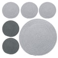 thumbnail image 1 of Uxcell 6 Pcs 7 Inch 12 Inch Plant Coasters Mat Pot Holders Saucer, Gris Claro, Gris Oscuro, 1 of 1