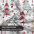 thumbnail image 5 of Merry Christmas Tablecloth 70 x 70 Inch Round Colorful Christmas Trees Table Cloth Washable Holiday Winter Table Cover for Kitchen Party Picnic Dinner Indoor Outdoor Decor, 5 of 5