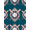 Pink Teal White, Pattern 15, variant on ODIKA Softball Sport Personalized Name Design With Stitched Seam Accent Border Pet Friendly & Kids Safe Play for Playroom, Bedroom, Reading Nook