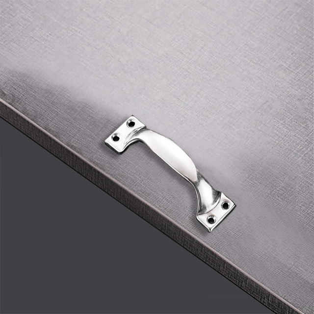 Boreal Craft Poignée de Porte pour Commode de Garage et Armoire. Poignée Robuste Conçue pour Portes en Bois. en Acier Inoxydable Argenté. Apporte une Qualité Élégante et Durable aux Portes et Meubles. Compensé