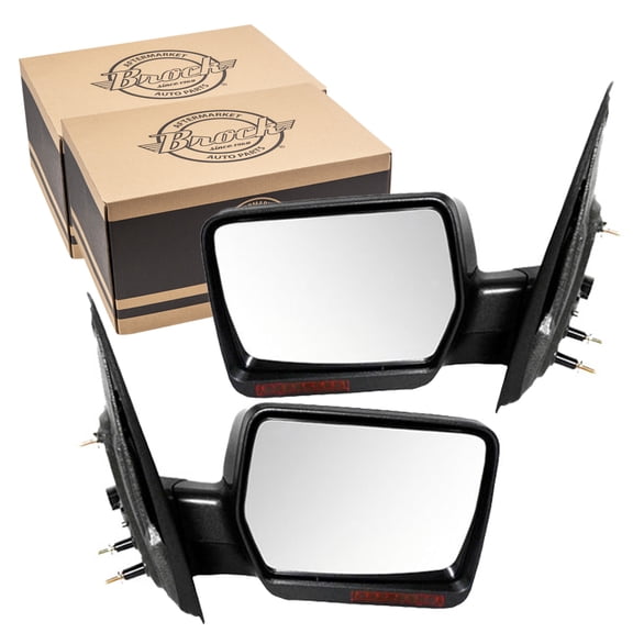 Brock Power Mirror for 2007-2008 F-150 Turn Signal Indicator Heated Manual Fold Set 8L3Z17683RA