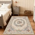 thumbnail image 2 of KOPOEELK Washable Rugs 9x12, Beige Butterfly Print Large Indoor Area Carpet, Stain Resistant Non Slip Low Pile Floor Rug for Living Room and Home Office, 2 of 6