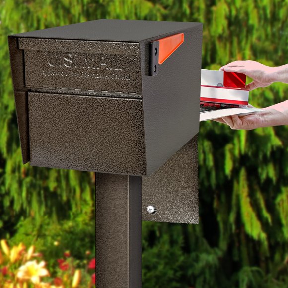 Mailbox Mail Boss 7528V con cierre de seguridad, color bronce