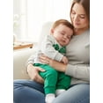 thumbnail image 3 of BemeyourBBs Toddler Baby Boys Girls St Patricks Day Outfits Long Sleeve Embroidery Letters Sweatshirt with Jogger Pants Cute Infant Clothes, 3 of 9