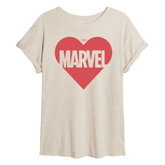 Marvel - Heart Valentine - Women's Oversized Graphic T-Shirt