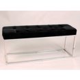 thumbnail image 4 of Heavenly Collection Black Leather Bench, 4 of 5