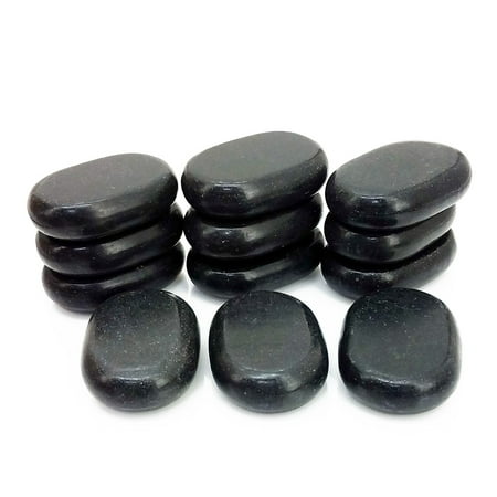 - Royal Massage 12pc Medium Basalt Hot Stone Set E