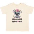 thumbnail image 3 of Inktastic My Gammie Loves Me Granddaughter Bear Girls Toddler T-Shirt, 3 of 5