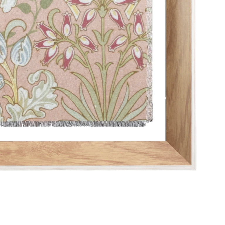 Beautiful by Drew Barrymore Vintage Floral Framed Linen Art photo 8