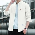 thumbnail image 2 of Zshosam Men's Long Sleeve Button Down Shirt Free Untucked Dress Shirt Casual Denim Shirt(White,M), 2 of 5