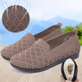 thumbnail image 5 of CHICVOMEY Women's Slip-On Walking Shoes Breathable Mesh Lightweight Sneakers for Women Wide Toe Comfort Loafers for Running Travel Casual Wear, 5 of 6