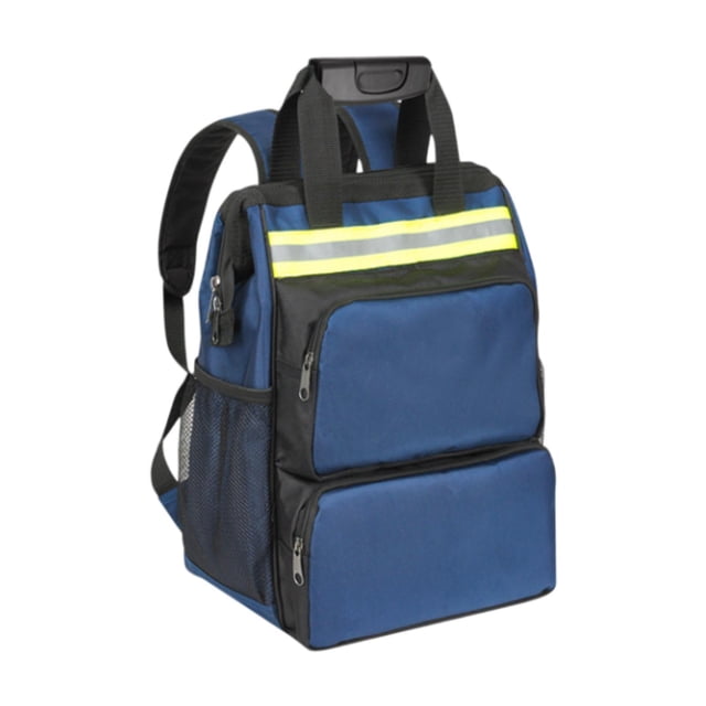 Mochila para herramientas de tela Oxford azul, impermeable, con bolsillo de almacenamiento Altura 47 cm