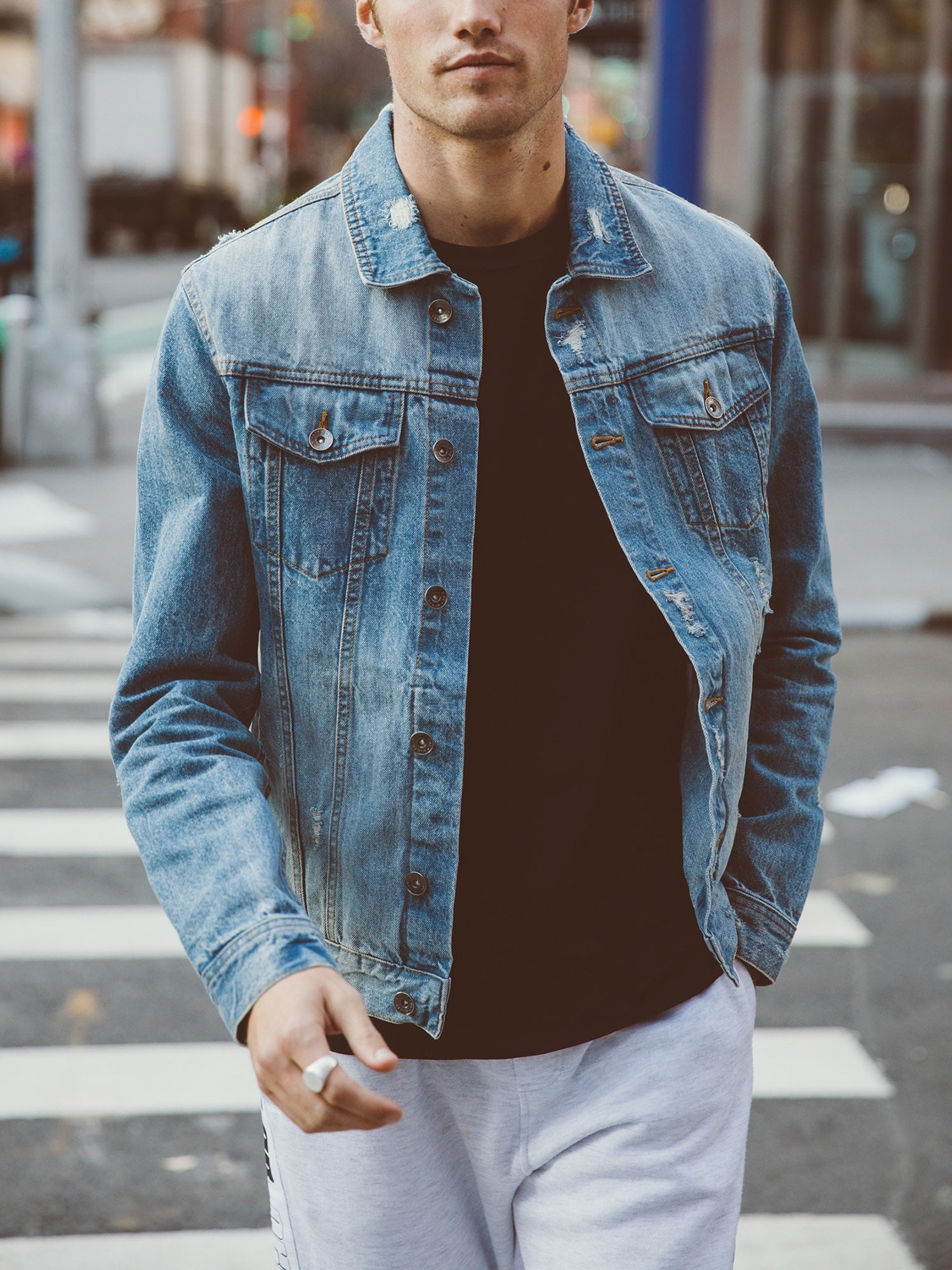 mens denim jacket cotton on