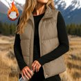 thumbnail image 2 of Yutgune Women's Puffer Vest Stand Collar Zip Up Sleeveless Jacket with Pockets Winter, 2 of 6
