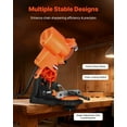 thumbnail image 5 of Professional 85W Electric Chainsaw Sharpener 5000RPM with 2 Grinding Wheels for Woodworking Logging Gardening, 5 of 6