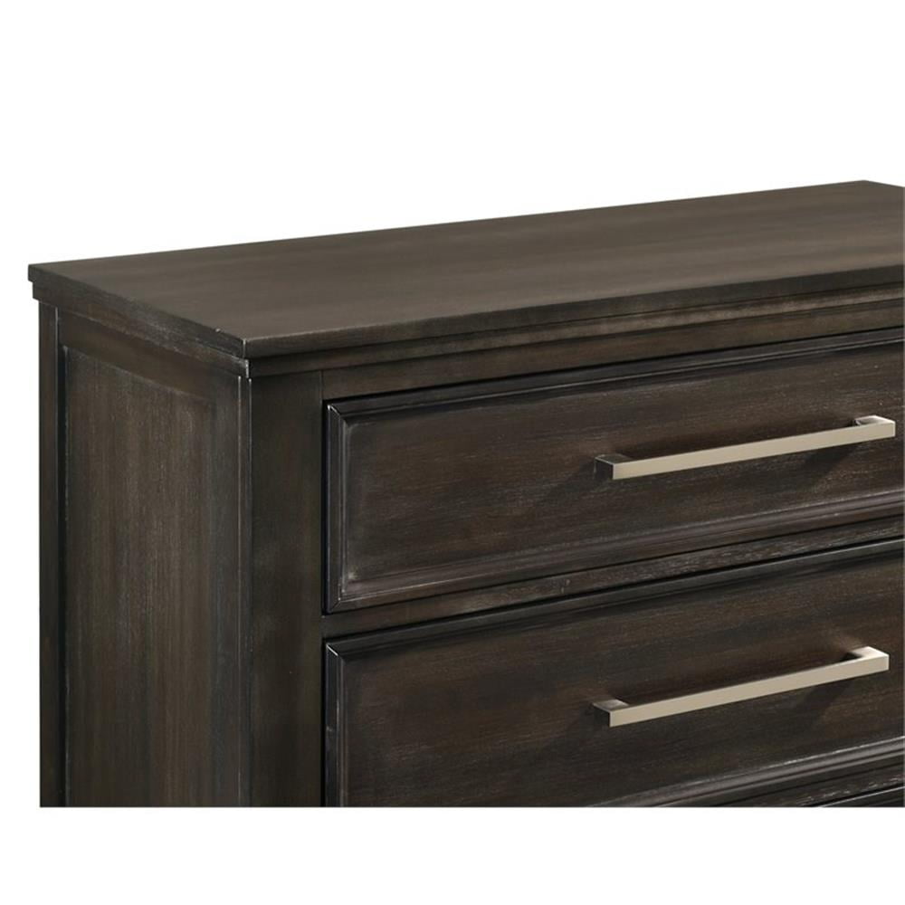 New Classic Furniture Andover Transitional Solid Wood Chest in Nutmeg
