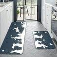 thumbnail image 4 of Vwrxbz Easter Kitchen Floor Mat Anti Slip Absorbent Door Mat Rabbit Pattern Home Decor 2 Piece Set, 4 of 9