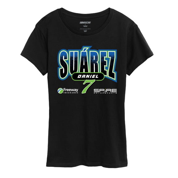 NASCAR - Daniel Suárez Spire No. 7 - Women's Short Sleeve Graphic T-Shirt