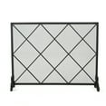 thumbnail image 5 of GDF Studio Hayden Single Panel Iron Fire Screen, Black, 5 of 7