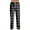 007_Black, variant on JGNGSHN Pjs Bottoms for Men Elastic Waist Plaid Pajama Pants Drawstring Wide Leg Lounge Pants Casual Loose Fit Trousers