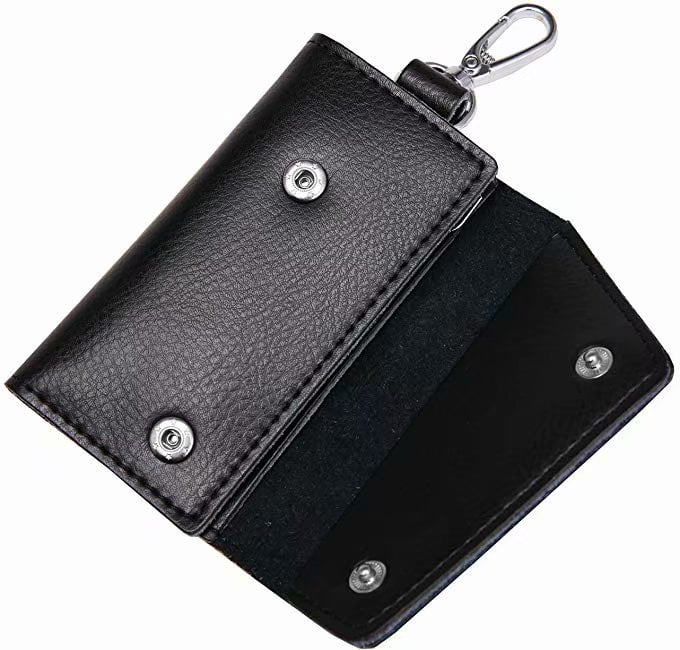DEYYA Unicorn Girl Leather Key Case Wallets Unisex Keychain Key Holder with 6 Hooks Snap Closure