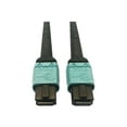 thumbnail image 3 of Eaton Tripp Lite Series 400G Multimode 50/125 OM4 Plenum-Rated Fiber Optic Cable, 24F MTP/MPO-PC (F/F), Aqua, 5 m - Network cable - MTP/MPO/PC multi-mode (F) to MTP/MPO/PC multi-mode (F) - 5 m - fiber optic - 50 / 125 micron - OM4 - plenum - black, aqua, 3 of 4
