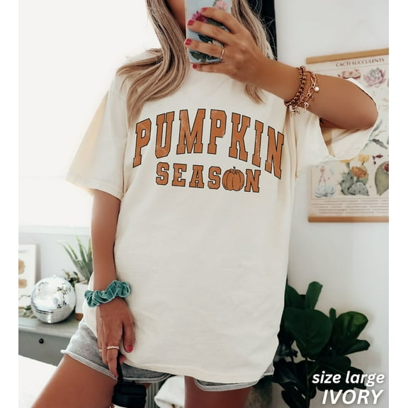 Retro Fall Shirt, Cute Fall Shirt for Women, Pumpkin Season Tee, Aesthetic Fall Shirt, Cozy Fall Shirt, Womens Halloween Tee
