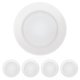 thumbnail image 1 of ECOELER Luz de disco LED regulable de 4 pulgadas, borde deflector de aluminio, 4000 K, blanco frío, 650 lm, montaje empotrado, lámpara empotrable en techo, Energy Star y lista ETL, paquete de 4, 1 of 1