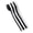 A002- B, variant on Black and White Striped Fabric Ribbon with Stitched Edges, 1 Roll, for Christmas Tree and Gift Wrapping Decoration