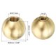 thumbnail image 2 of Uxcell 1" Remates de lámpara de bola de latón 2 juegos de tapa de sombra de lámpara, tuerca de tornillo para decoración de iluminación de muebles, 2 of 7