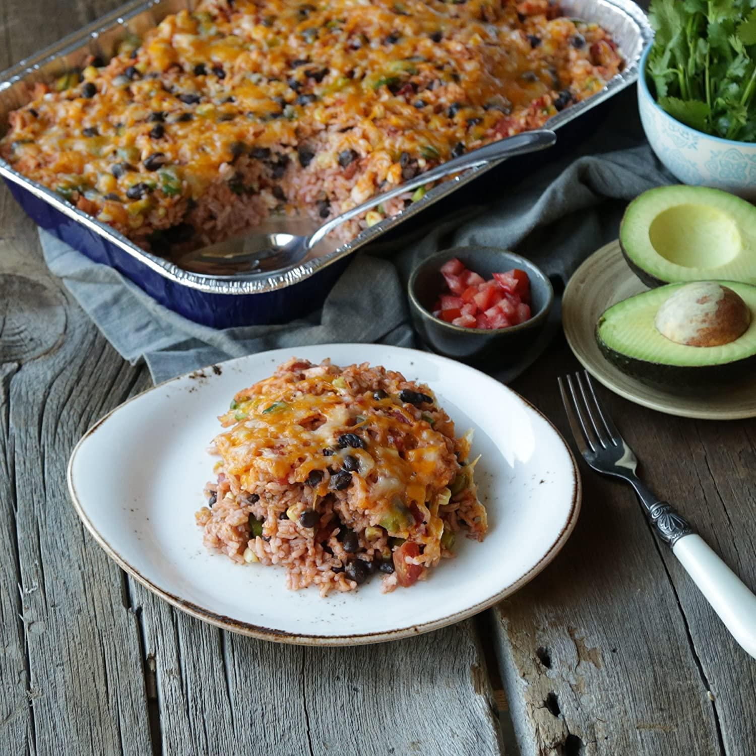 Alcan® Lasagna Pan Carrier w/Lid Aluminum Foil Pan, 13"x10"x3" 1-pack