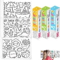 thumbnail image 1 of E Rollo de dibujo para niños, papel de relleno de Color adhesivo Diy, juguetes educativos para edades tempranas, 1 of 5