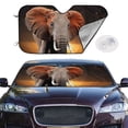thumbnail image 2 of Daiia Elephant Sunset in Kenya Windshield Sun Shade for Car SUV Truck (Medium ), Car Sun Shade Windshield, Car Shades for Front Windows, Sunshade for Car Windshield, 2 of 7