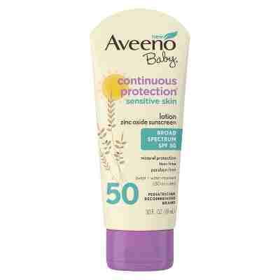 Aveeno Baby Continuous Protection Zinc Oxide Mineral Sunscreen - SPF
