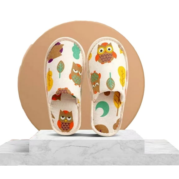 KYAIGUO 10 Pairs Kids Disposable Slippers Toddler Non-slip Indoor Slippers Spa Lightweight and Portable Closed Toe Spa Slippers for Hotel Travel