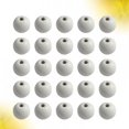 thumbnail image 4 of 100 Pcs Perles en Bois Fournitures de Fabrication de Bijoux Blanc Rond pour Bricolage, 4 of 8