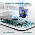 thumbnail image 3 of ALROCKET 5L Humidifier for Room,Top-Fill Cool Mist Humidifiers for Home Large Room,Baby,and Plant,25dB Quiet Vaporizer,Oil Diffuser,Nightlight,360°Rotating Nozzle,White, 3 of 9