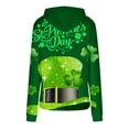 thumbnail image 4 of Pompotops Hommes Mode Casual Col Rond Sweat-Shirt St. Patrick'S Day Pull à Manches Longues Imprimé 3D en Vente, 4 of 5