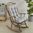 thumbnail image 4 of Sweet Home Collection 2 Piece Tufted Non Slip Rocking Chair Cushion Set Silver, 4 of 5
