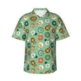 thumbnail image 6 of KLL Men's Hawaiian Shirt Short Sleeve Button Down Beach Shirts-Christmas Donuts, 6 of 6