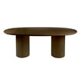 thumbnail image 6 of Butler Specialty Company Coral 84"W Oval Pedestal Dining Table - Walnut, 6 of 8