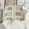 thumbnail image 4 of Nourison Life Styles Ivory/Black Decorative Throw Pillow , 26" x 26", 4 of 5