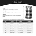 thumbnail image 4 of Goofa Black White Plaid Printed Womens Workout Tops for Women Sleeveless Yoga Shirts Athletic Running Tank Tops Sleeveless Gym Clothes Workout Apparel-XX-Large, 4 of 9