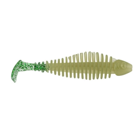 Matzuo MTZGK2.5OG Gaikotsu 2.5" Ribbed Swimmer 8pk, Olive Goby