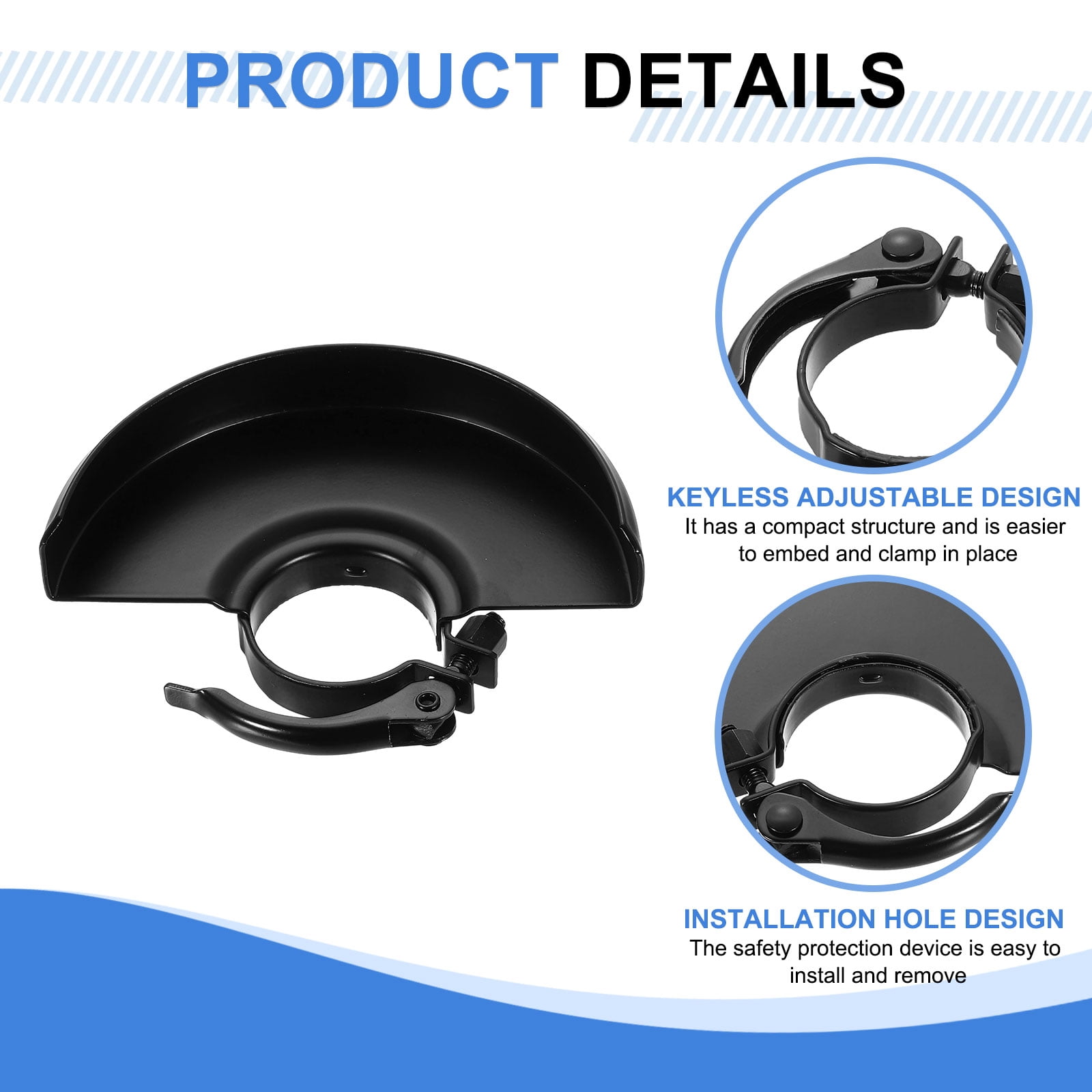 Uxcell 2pcs Grinder Guard 5" 135mm Dia Metal Adjustable Angle Grinder Protector Cover