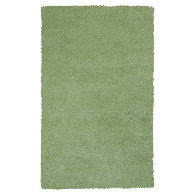 HomeRoots 353913 Tapis en Polyester Vert Menthe Verte 3 Pi 3 Po x 5 Pi 3 Po