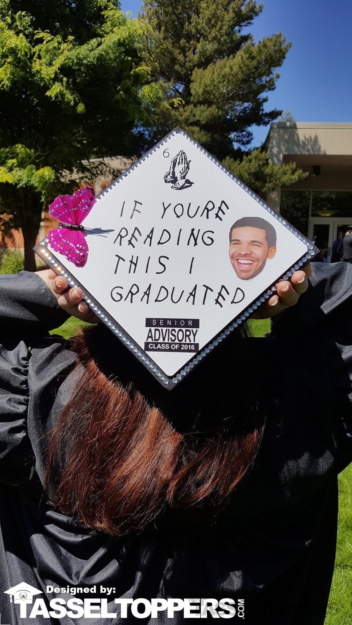 If You're Reading This - Drake Grad Cap Tassel Toppers